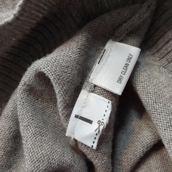 Victor Alfaro - Mens Gray 100% Wool Turtleneck  Sweater Neutral Sz.Large - Picture 6 of 8